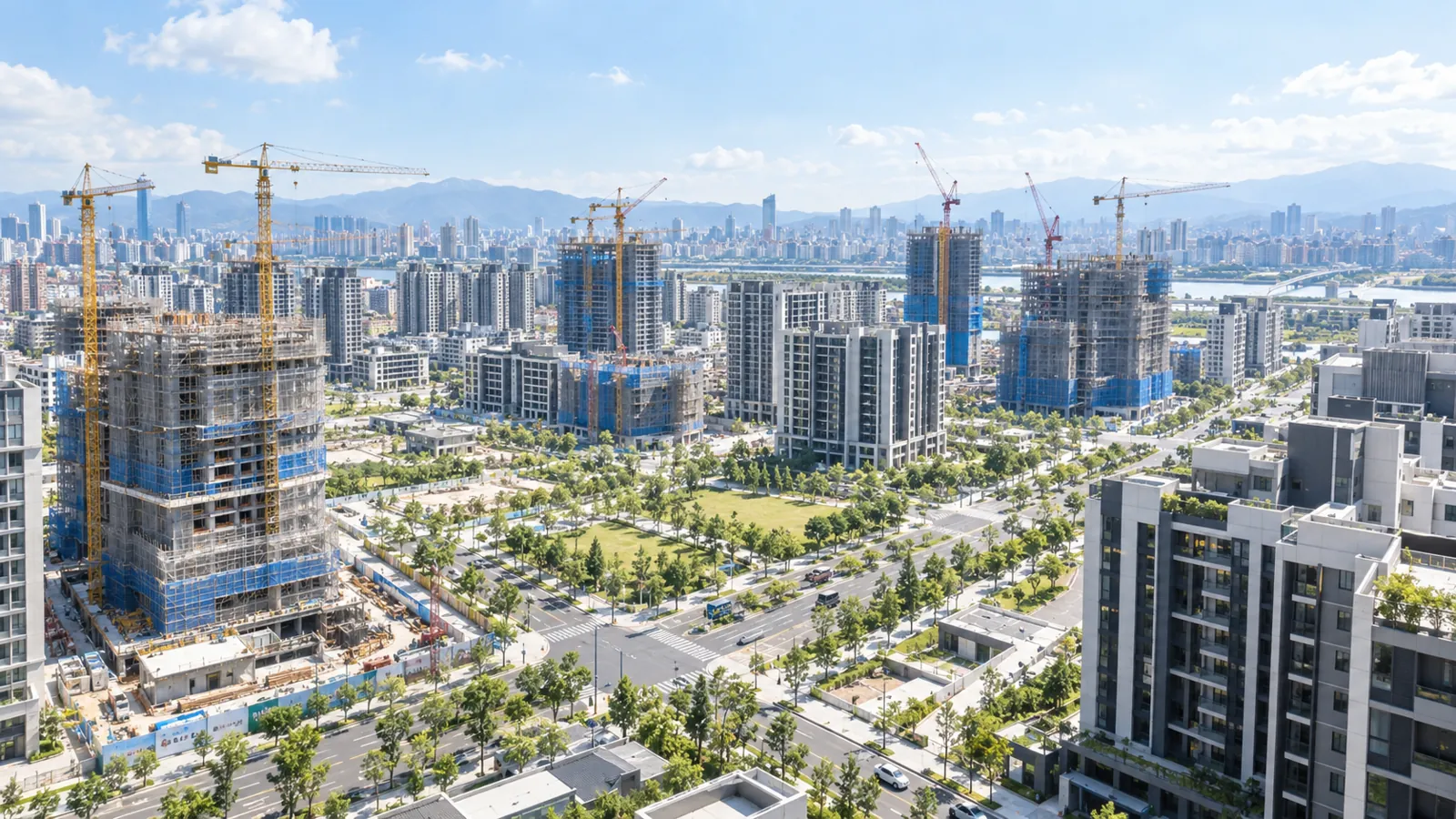 重劃區多處新案陸續動工興建，展現秋季充沛推案動能。